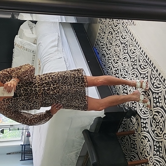 NWOT WHBM Leopard Mini Dress, Sz 2 Small - Picture 3 of 6